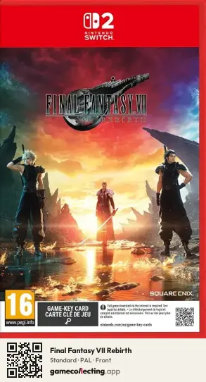 Final Fantasy VII Rebirth Nintendo Switch 2, PAL box front