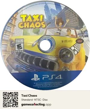 Taxi Chaos PlayStation 4, NTSC disc