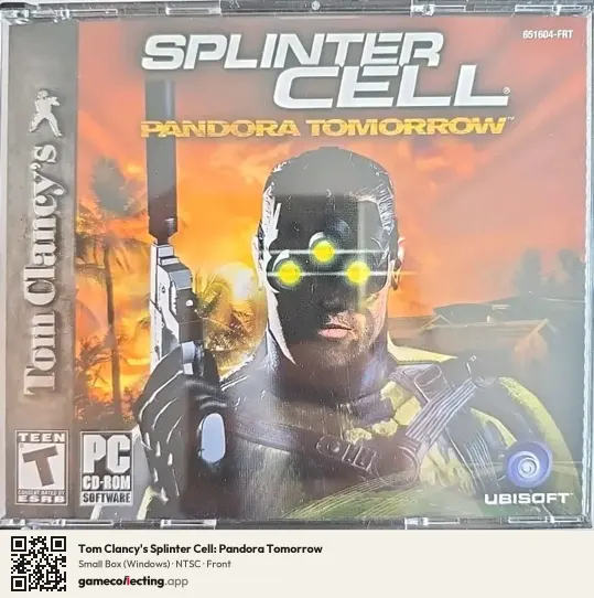 Tom Clancy's Splinter Cell: Pandora Tomorrow Computer, NTSC box front