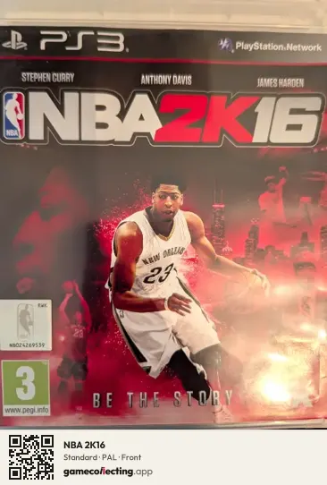 NBA 2K16 PlayStation 3, PAL box front