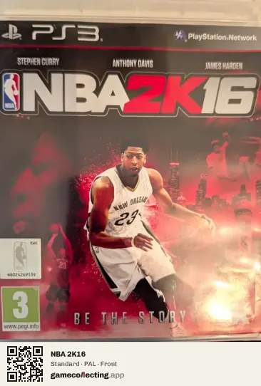 NBA 2K16 PlayStation 3, PAL box front
