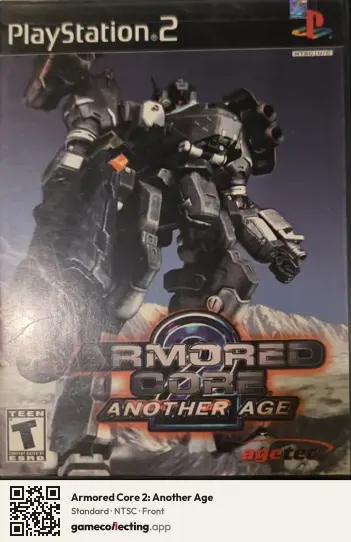 Armored Core 2: Another Age PlayStation 2, NTSC box front