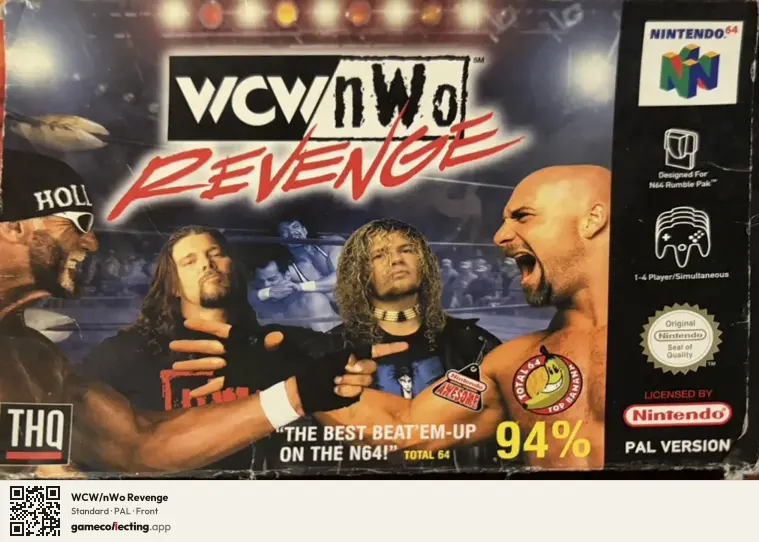 WCW/nWo Revenge Nintendo 64, PAL box front