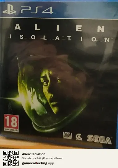 Alien: Isolation PlayStation 4, France box front