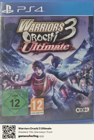 Warriors Orochi 3 Ultimate PlayStation 4, Germany box front