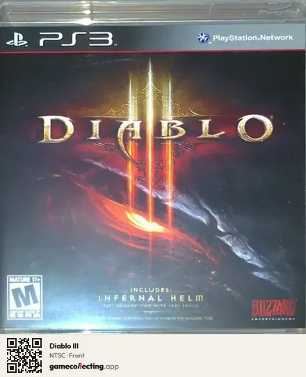 Diablo III PlayStation 3, NTSC box front
