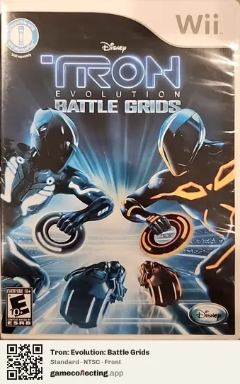 Tron: Evolution: Battle Grids Nintendo Wii, NTSC box front