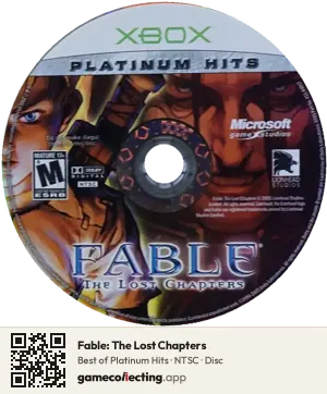 Fable: The Lost Chapters Xbox, NTSC disc