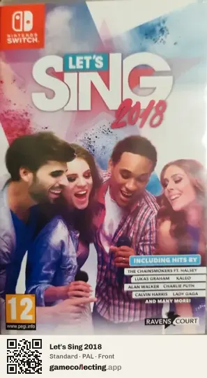 Let's Sing 2018 Nintendo Switch, PAL box front
