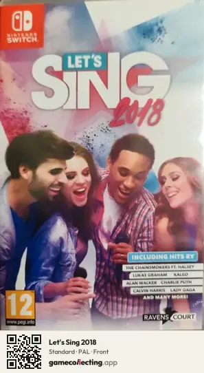 Let's Sing 2018 Nintendo Switch, PAL box front