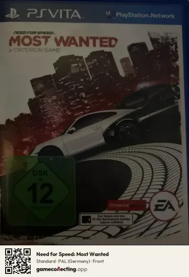Need for Speed: Most Wanted PlayStation Vita, Germany box front