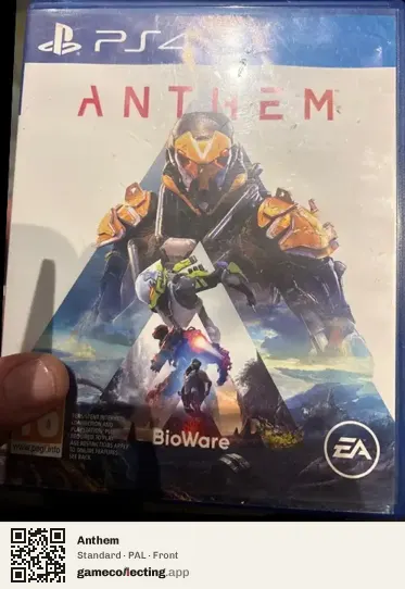 Anthem PlayStation 4, PAL box front