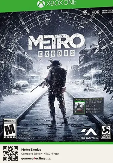 Metro Exodus Xbox One, NTSC box front