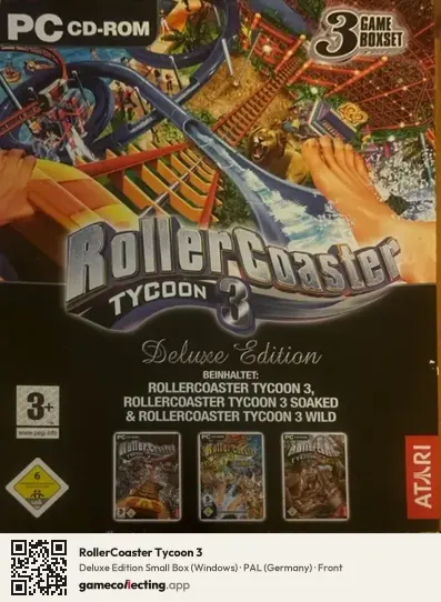 RollerCoaster Tycoon 3 Computer, Germany box front