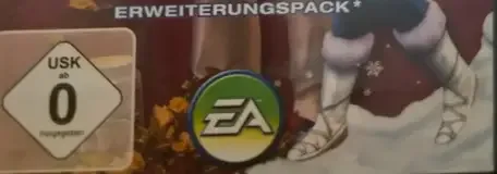 The Sims 2: Seasons, the USK square on its front