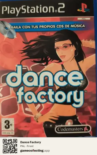 Dance Factory PlayStation 2, PAL box front