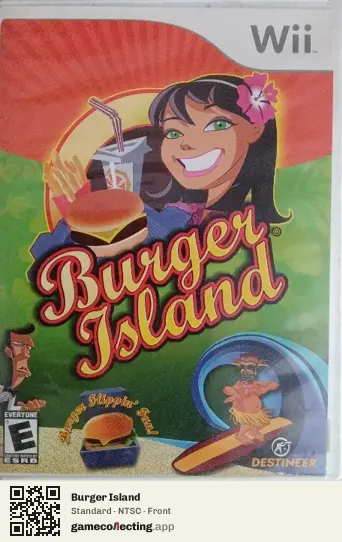 Burger Island Nintendo Wii, NTSC box front