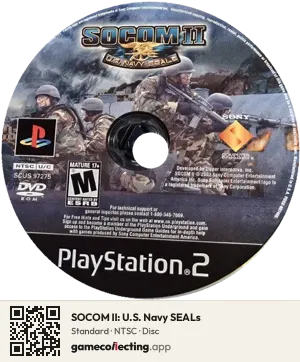 SOCOM II: U.S. Navy SEALs PlayStation 2, NTSC disc