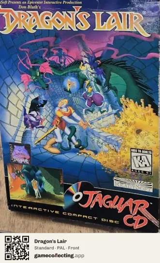 Dragon's Lair Atari Jaguar CD, PAL box front