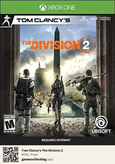 Tom Clancy's The Division 2 Xbox One, NTSC box front