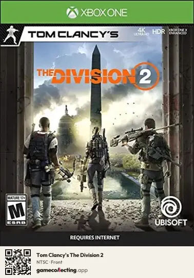 Tom Clancy's The Division 2 Xbox One, NTSC box front