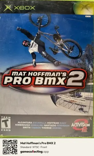 Mat Hoffman's Pro BMX 2 Xbox, NTSC box front