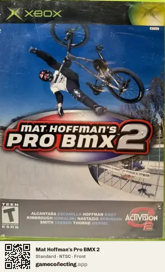 Mat Hoffman's Pro BMX 2 Xbox, NTSC box front