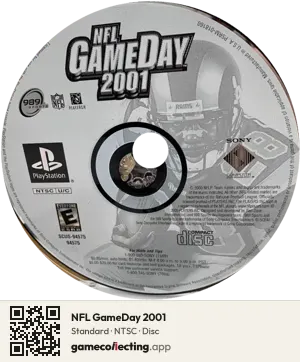 NFL GameDay 2001 PlayStation, NTSC disc