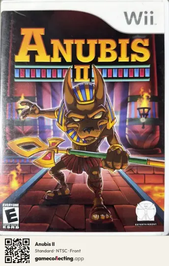Anubis II Nintendo Wii, NTSC box front