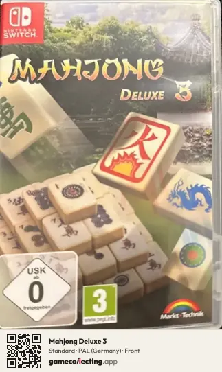 Mahjong Deluxe 3 Nintendo Switch, Germany box front