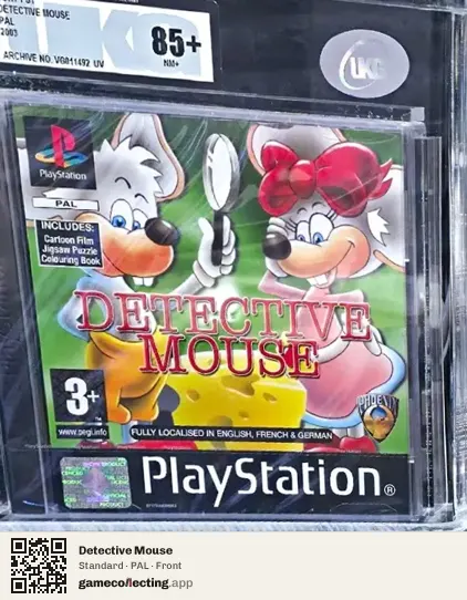 Detective Mouse PlayStation, PAL box front