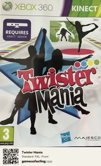 Twister Mania Xbox 360, PAL box front