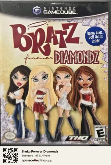 Bratz: Forever Diamondz Nintendo GameCube, NTSC box front