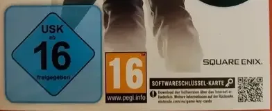 Final Fantasy VII Remake Intergrade, the USK square on its front