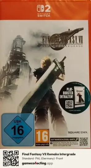 Final Fantasy VII Remake Intergrade Nintendo Switch 2, Germany box front