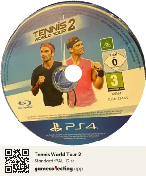 Tennis World Tour 2 PlayStation 4, PAL disc