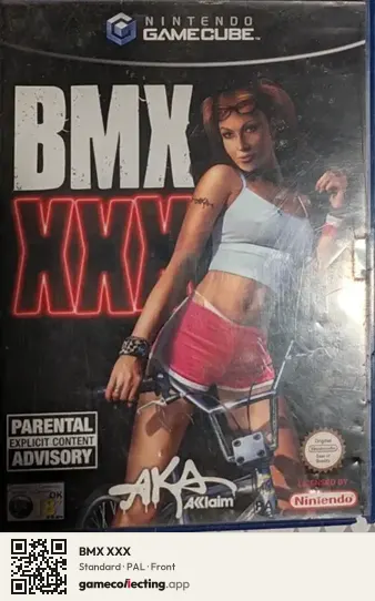 BMX XXX Nintendo GameCube, PAL box front