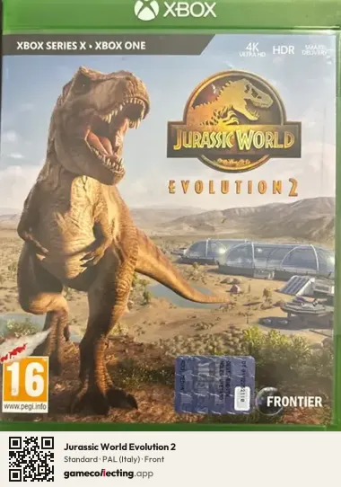 Jurassic World Evolution 2 Xbox Series X, Italy box front