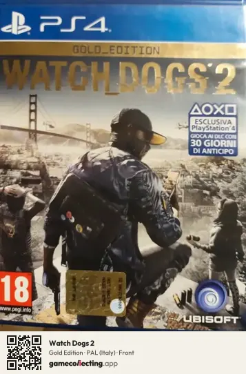 Watch Dogs 2 PlayStation 4, Italy box front