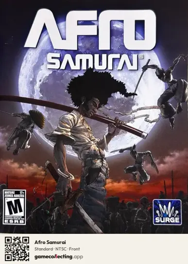 Afro Samurai PlayStation 3, NTSC box front