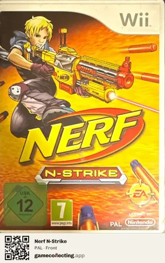 Nerf N-Strike Nintendo Wii, PAL box front