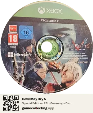 Devil May Cry 5 Xbox Series X, PAL disc