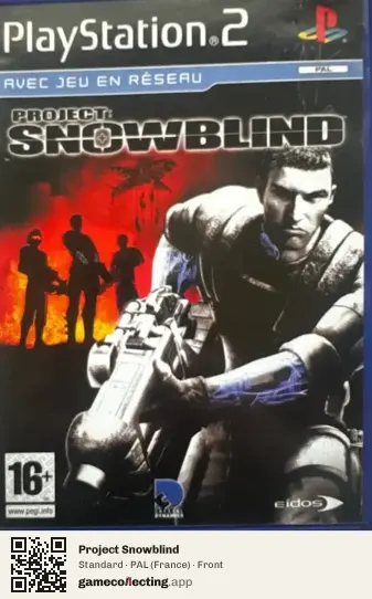 Project Snowblind PlayStation 2, France box front
