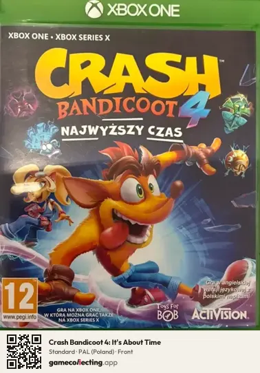 Crash Bandicoot 4: It's About Time Xbox One, Poland box front