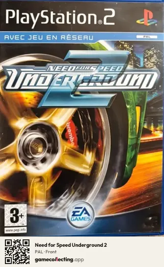 Need for Speed Underground 2 PlayStation 2, PAL box front