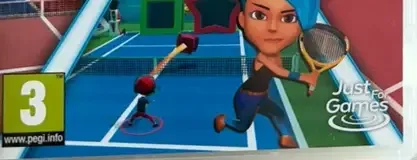 Instant Sports Tennis, the PEGI square on its front