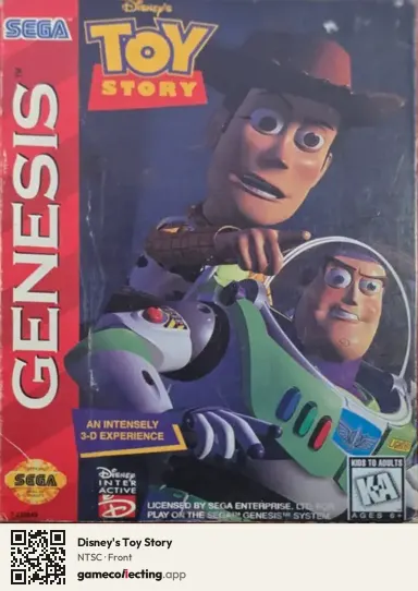 Disney's Toy Story Sega Mega Drive / Genesis, NTSC box front
