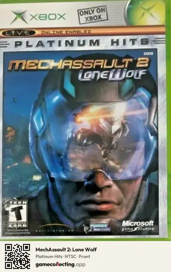 MechAssault 2: Lone Wolf Xbox, NTSC box front