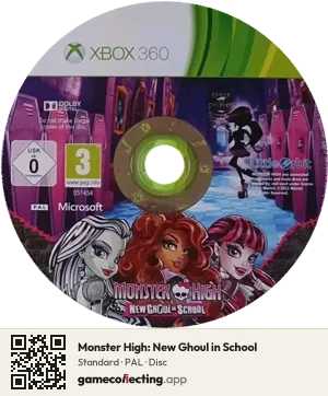 Monster High: New Ghoul in School Xbox 360, PAL disc