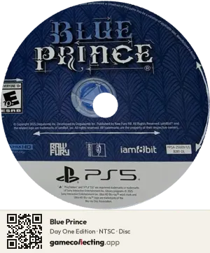 Blue Prince PlayStation 5, NTSC disc